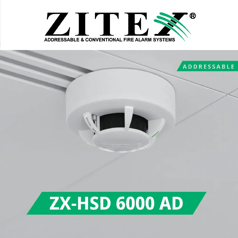 دتکتور ترکیبی دود و حرارت اعلام حریق آدرس پذیر زیتکس مدل ZX-HSD 6000 AD